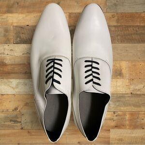 Aldo Dress Shoes White with Black Soles Size 12